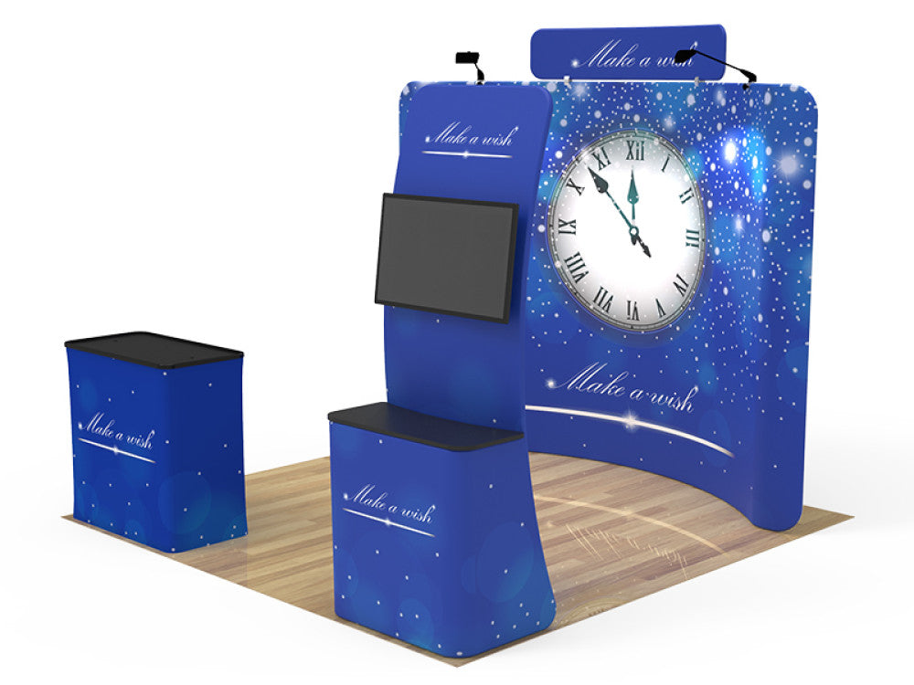 10x10ft Custom Curved Trade Show Booth 26