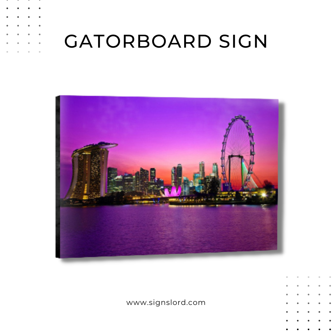 Print and customize your Gatorboard sign | Signs Lord