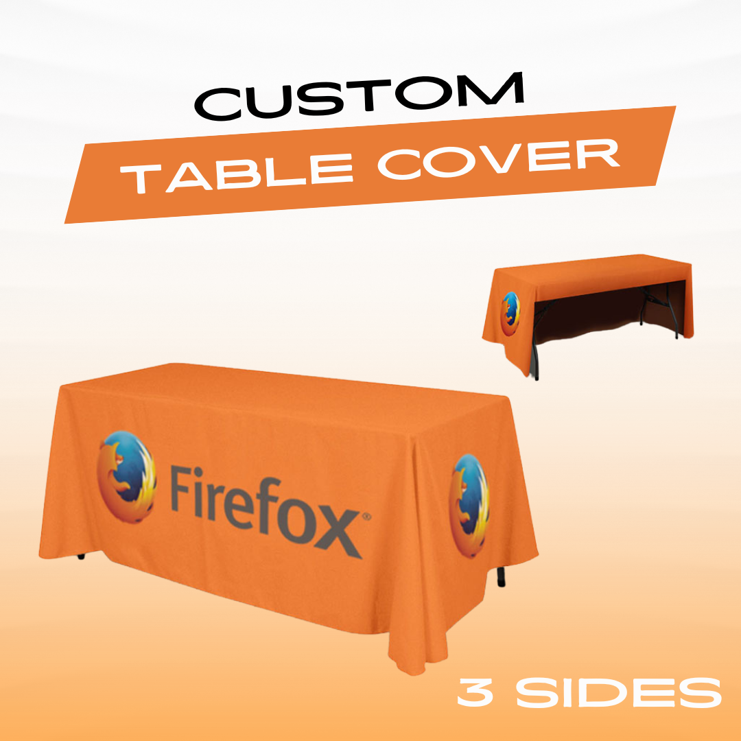Custom Table cover - 6ft - 3 sided