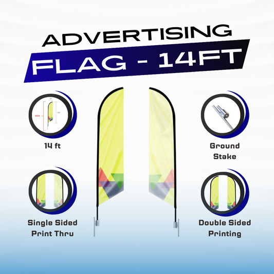 Advertising Flag 14 ft