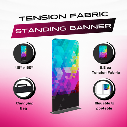 Tension Fabric Stand 48"x90"